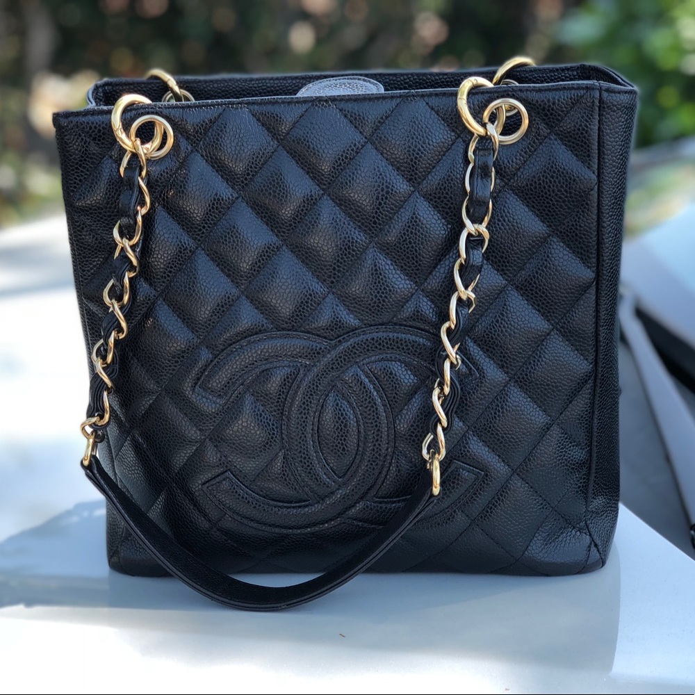 ❌SOLD❌ Authentic CHANEL PST Caviar Tote - Picture 1 of 8